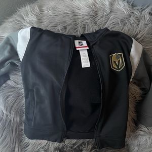 NHL branded Vegas Golden Knights kids zip up with hood